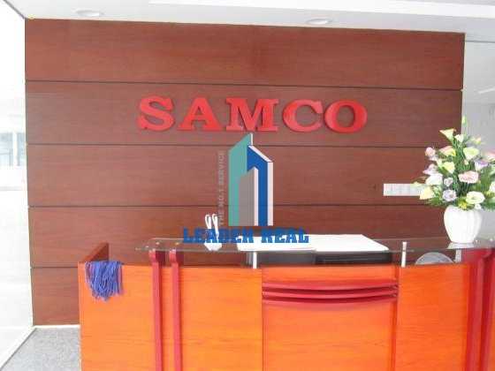Quầy lễ tân tại tòa nhà văn phòng Samco building